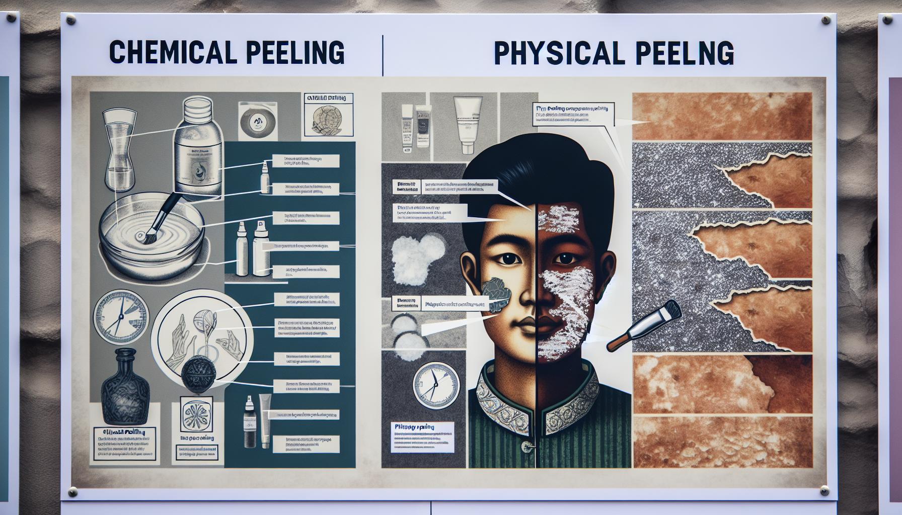 Chemický peeling versus fyzický peeling