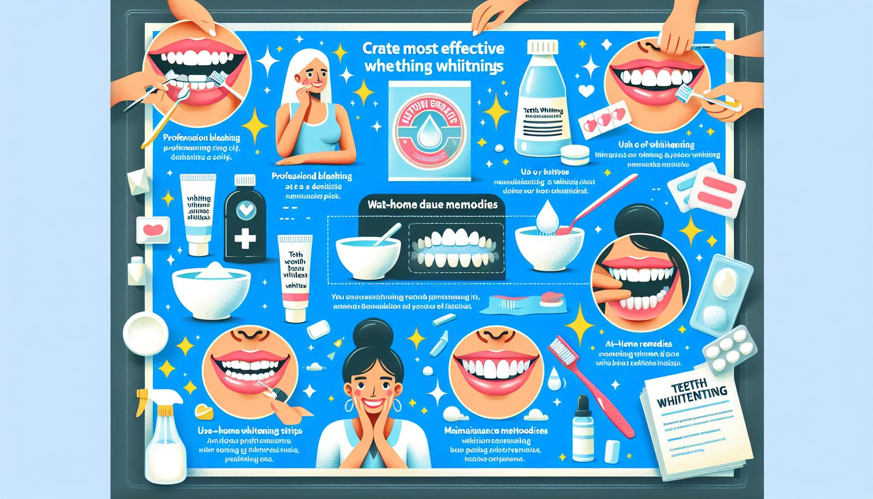 Nejefektivnější metody bělení zubů