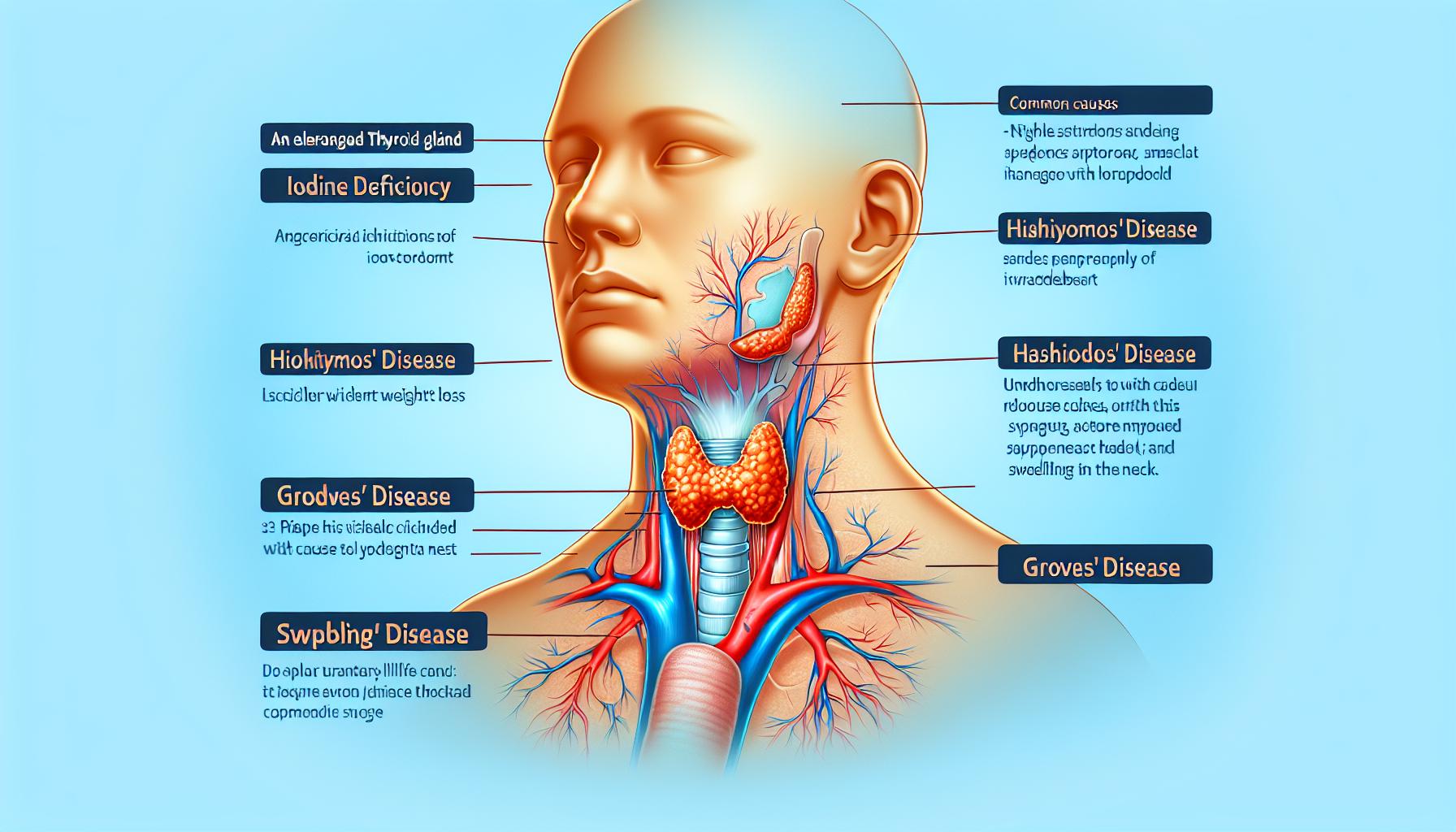 Zvětšená štítná žláza: Příčiny a symptomy