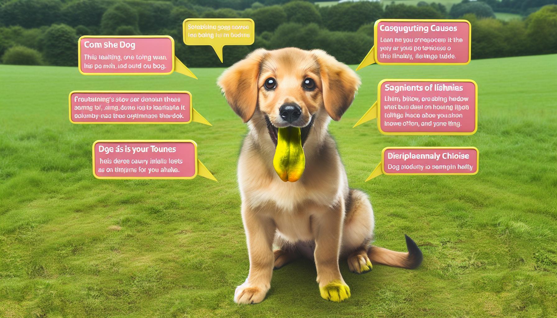 Pes má žlutý jazyk: Příčiny a důsledky