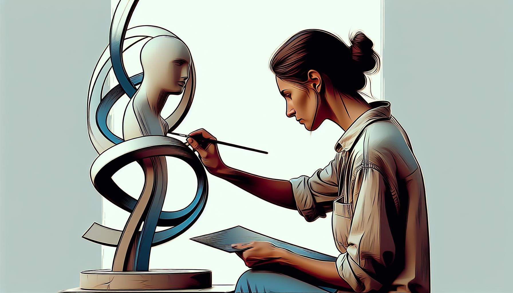 Maria Zelinová a její plastika