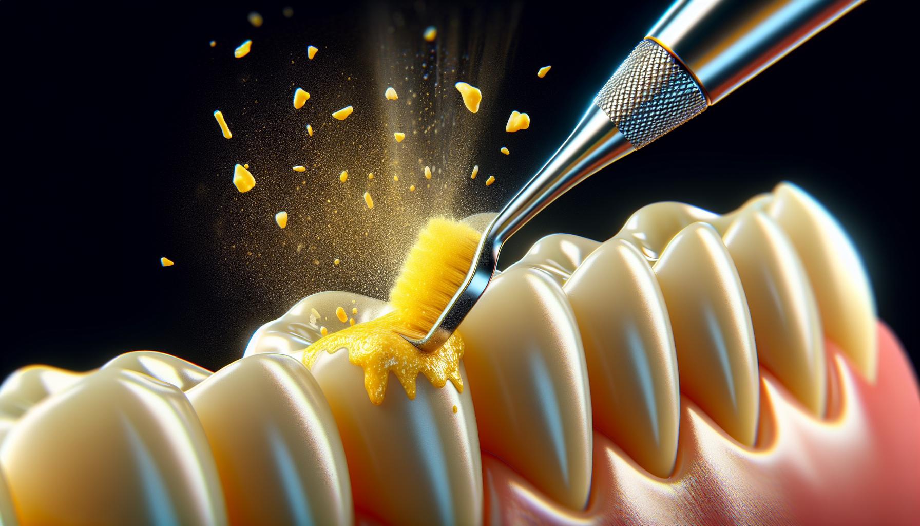 Jak dentální sběrač odstraňuje žlutý kámen