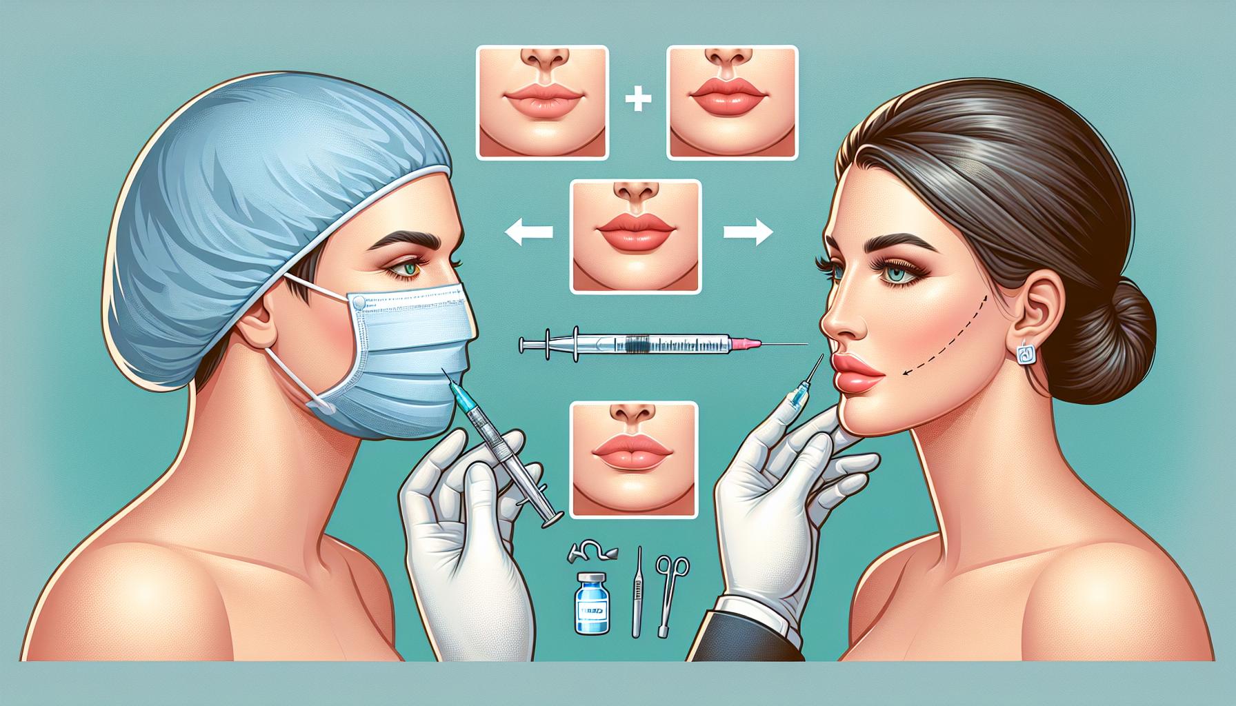 Chirurgické⁤ zvětšení rtů vs injekce