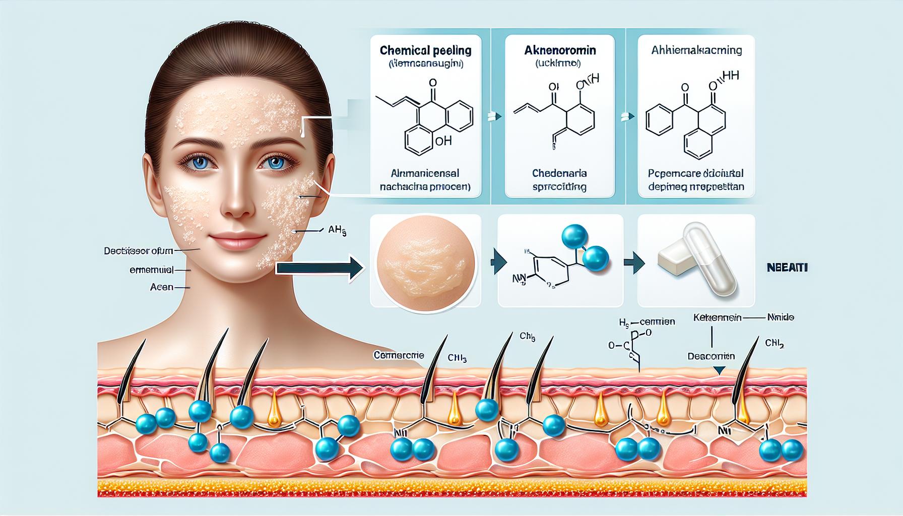 Chemický peeling a Aknenormin: Co vědět